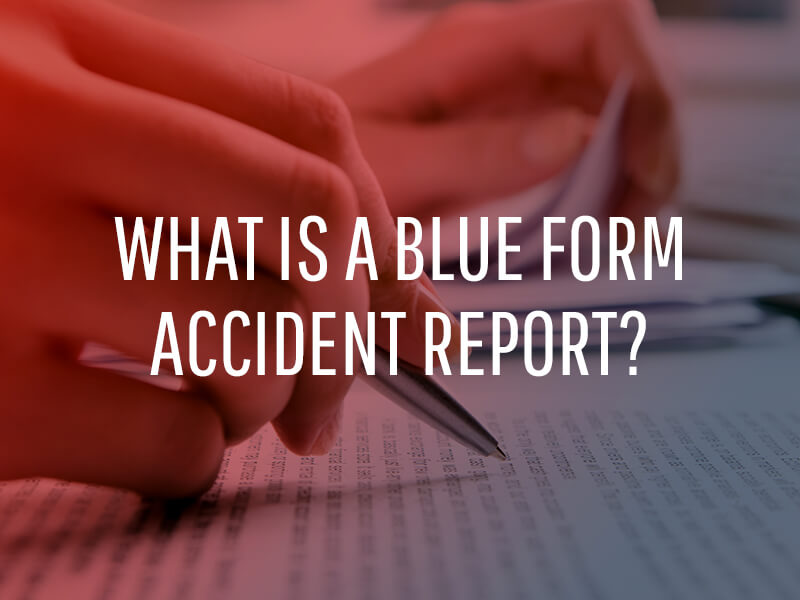 Blue Form Crash Report Texas